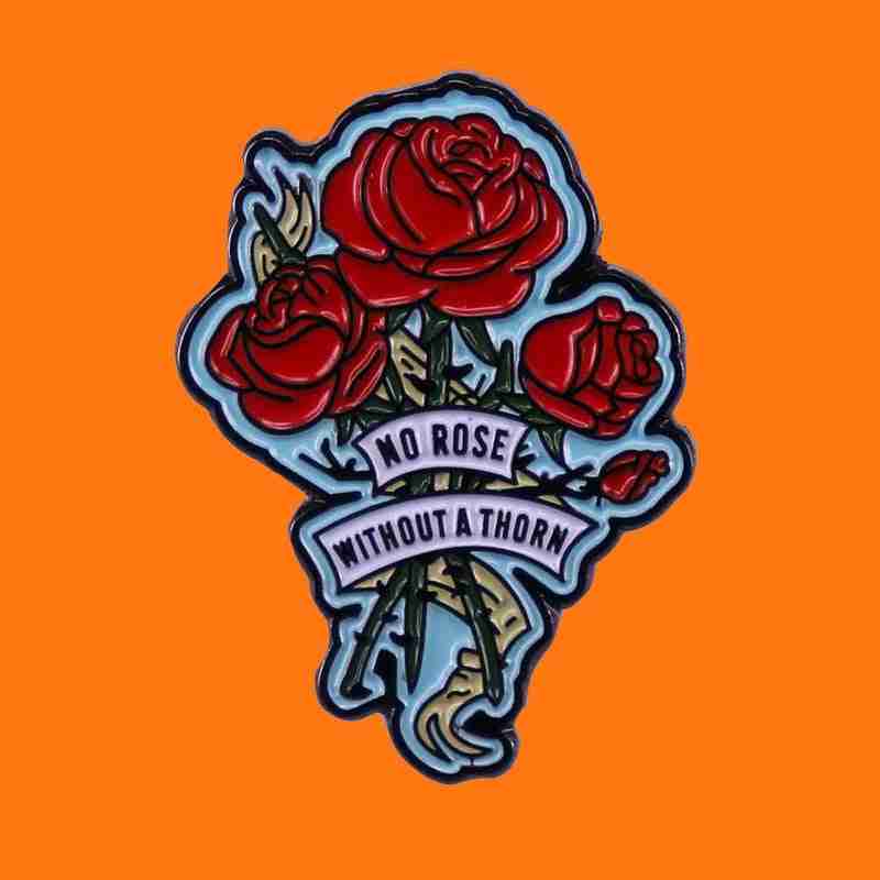 The Golden Girls 'No Rose Without A Thorn' Enamel Pin - Image 2
