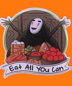 Alternative view of Spirited Away 'Kaonashi | Eat All You Can' Enamel Pin