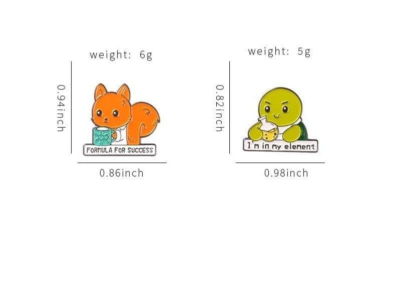 Cute Turtle 'I'm In My Element' Enamel Pin - Image 3