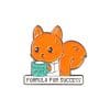 Cute Fox 'Formula For Success' Enamel Pin