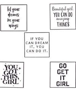Alternative view of Inspirational Quote 'Beautiful Girl. You Can Do Amazing Things' Enamel Pin