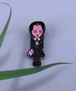 Alternative view of The Addams Family 'Scary Wednesday' Enamel Pin