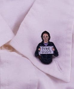 Alternative view of Michael Myers 'Free Hugs' Enamel Pin