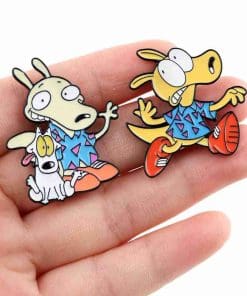 Alternative view of Rocko's Modern Life 'Rocko and Spunky' Enamel Pin