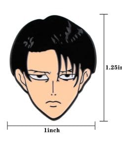 Attack on Titan 'Levi Ackerman Face' Enamel Pin - Image 5