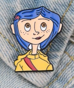 Alternative view of Coraline 'Coraline Jones | Thinking' Enamel Pin