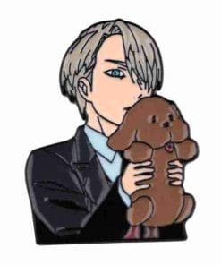 Yuri on Ice 'Victor and Makkachin' Enamel Pin