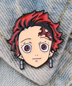 Alternative view of Demon Slayer: Kimetsu No Yaiba 'Tanjiro Head' Enamel Pin