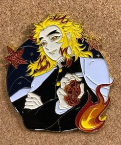 Demon Slayer: Kimetsu no Yaiba 'Flaming Kyojuro' Enamel Pin