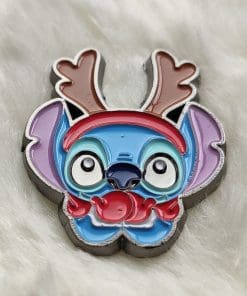 Alternative view of Lilo and Stitch 'Stitch | Christmas Elk' Enamel Pin