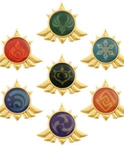 Genshin Impact 'Eye of God Elements | Rays' Enamel Pin