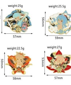 Genshin Impact 'Yoimiya Naganohara' Enamel Pin - Image 8