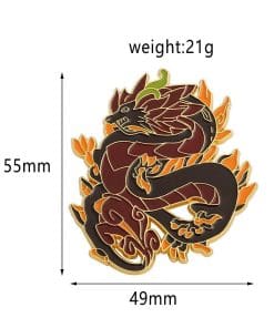 Genshin Impact 'Morax Zhong Li | Dragon' Enamel Pin - Image 7