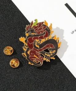 Genshin Impact 'Morax Zhong Li | Dragon' Enamel Pin - Image 4