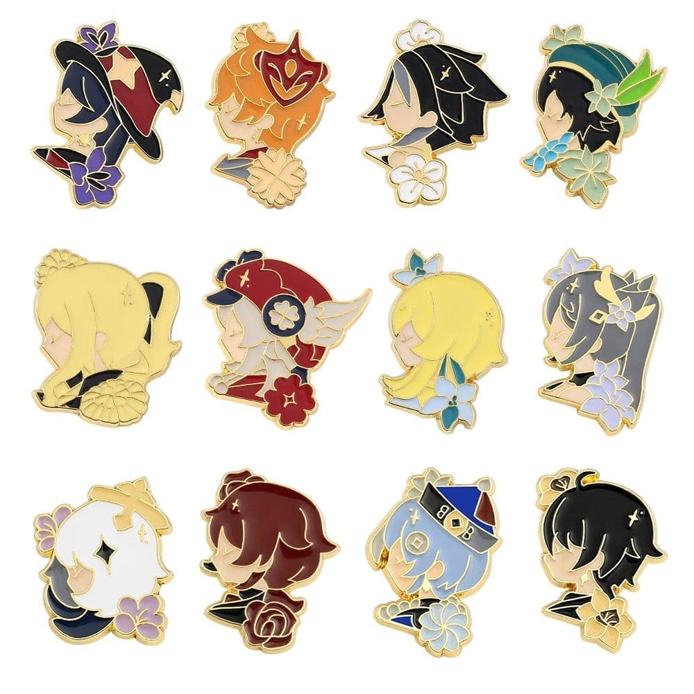 Genshin Impact 'Tartaglia Sides' Enamel Pin - Image 2