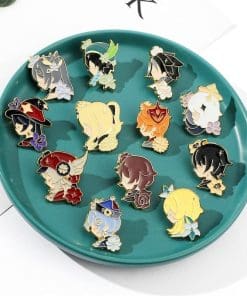 Alternative view of Genshin Impact 'Mona Sides' Enamel Pin
