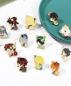 Alternative view of Genshin Impact 'Klee Sides' Enamel Pin