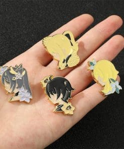 Alternative view of Genshin Impact 'Lumine Sides' Enamel Pin