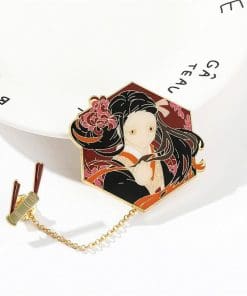 Alternative view of Demon Slayer 'Nezuko Kamado Chain' Enamel Pin