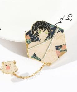 Alternative view of Demon Slayer 'Hashibira Inosuke Chain' Enamel Pin