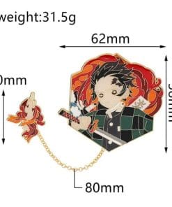 Demon Slayer 'Tanjiro Kamado Chain' Enamel Pin - Image 4