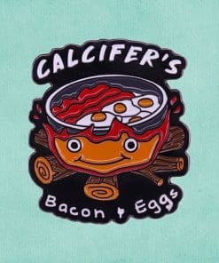 Howl's Moving Castle 'Calcifer's Bacon and Eggs' Enamel Pin