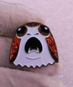 Alternative view of The Last Jedi 'Porglet Head' Enamel Pin