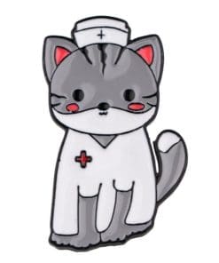 Cute Cat Doctor Enamel Pin