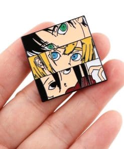 Alternative view of Attack on Titan 'Trio | Levi, Armin, Mikasa' Enamel Pin