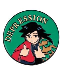 Demon Slayer 'Giyuu Tomioka | Depression' Enamel Pin