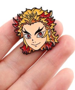 Alternative view of Demon Slayer 'Kyojuro' Enamel Pin