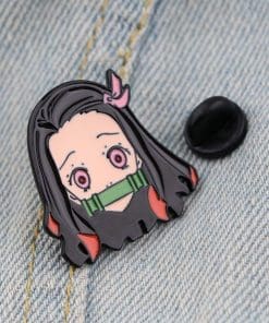 Alternative view of Demon Slayer 'Demon Nezuko' Enamel Pin