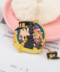 Alternative view of JoJo's Bizarre Adventure 'Jotaro Kujo Chain' Enamel Pin