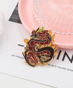 Alternative view of Genshin Impact 'Morax Zhong Li | Dragon' Enamel Pin