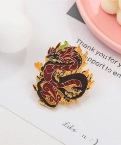 Genshin Impact 'Morax Zhong Li | Dragon' Enamel Pin - Image 5