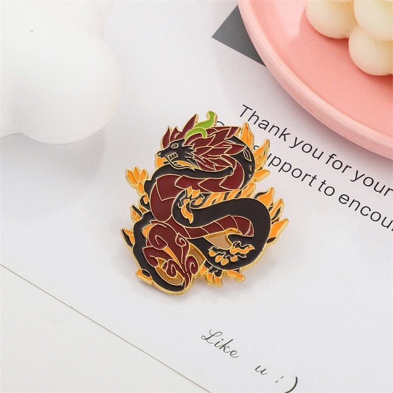 Genshin Impact 'Morax Zhong Li | Dragon' Enamel Pin - Image 5