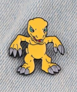 Alternative view of Digimon 'Agumon' Enamel Pin