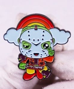 Alternative view of Classic Horror Killer 'Jason Voorhees x Alien' Enamel Pin