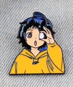 Alternative view of Wonder Egg Priority 'Ai Ohto' Enamel Pin