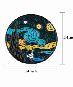 Van Gogh ' Art | Starry Night' Enamel Pin - Image 5