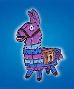 Alternative view of Fortnite Battle Royale 'Purple Loot Llama' Enamel Pin