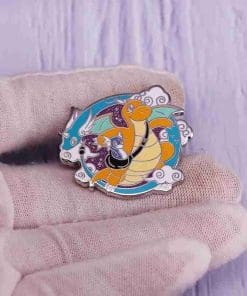 Alternative view of Pokemon 'Dragonite Evolution' Enamel Pin