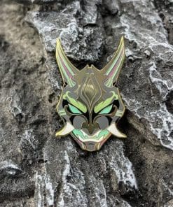 Alternative view of Genshin Impact 'Xiao | Luminous Mask' Enamel Pin