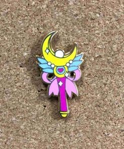 Alternative view of Sailor Moon 'Moon Stick 2.0' Enamel Pin
