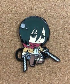 Attack on Titan 'Mikasa Thunder Spears | Chibi 2.0' Enamel Pin