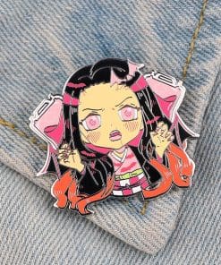 Alternative view of Demon Slayer 'Nezuko | Roar' Enamel Pin