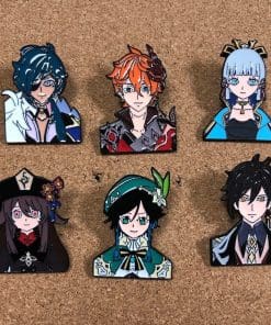 Alternative view of Genshin Impact 'Venti Portrait' Enamel Pin