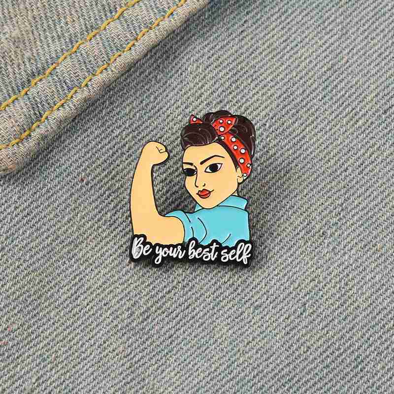 Strong Women 'Be Your Best Self' Enamel Pin - Image 5