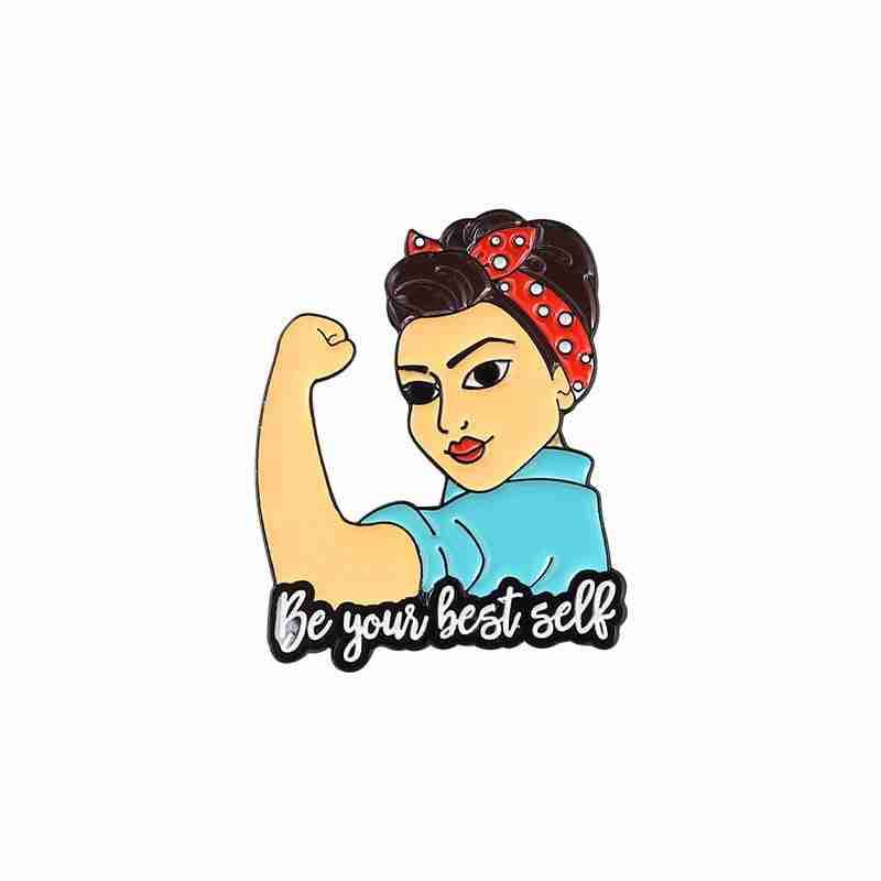 Strong Women 'Be Your Best Self' Enamel Pin