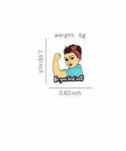 Strong Women 'Be Your Best Self' Enamel Pin - Image 6